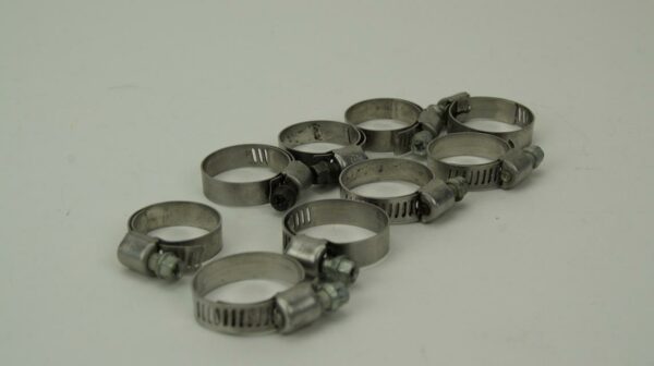 9 Radiator Hose Clamps, 2007 Suzuki RMZ 250 - 09402-28513