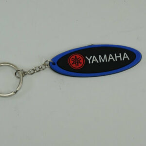 Blue oval key chain
