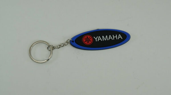 Blue oval key chain