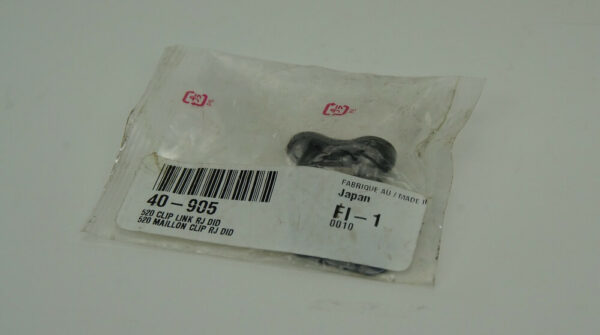 D.I.D. 520 chain Master link non “O” ring style, black.  *NEW* - Image 3