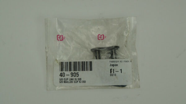 D.I.D. 520 chain Master link non “O” ring style, black.  *NEW* - Image 2