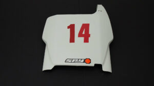 Front number plate White, #14 Honda CRF 250R 2006 #1