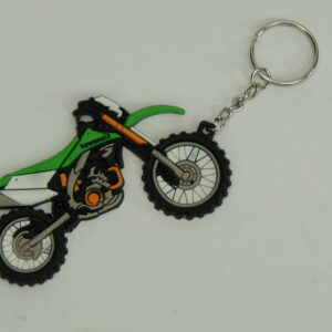 Green dirt bike key chain