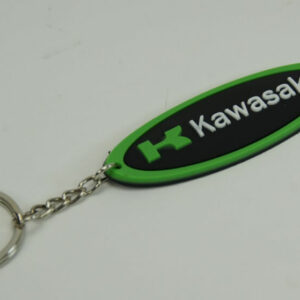 Green oval key chain