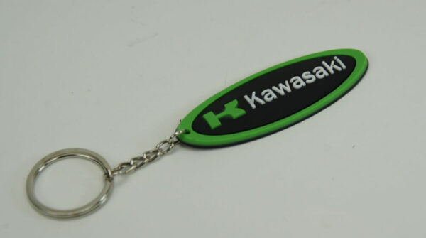 Green oval key chain