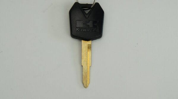 Blank / Uncut Key for Kawasaki Ninja 650/ Z1000 motorcycles (Black) - Image 2