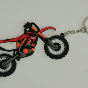 Red Dirt Bike Key Chain