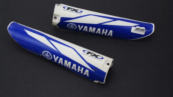 Fork Guars, OEM White w/ factory effex graphics for Yamaha YZ 250 F